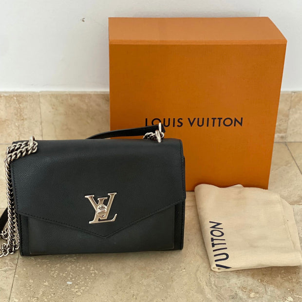 Louis Vuitton Mylockme Handbag Leather BB Black