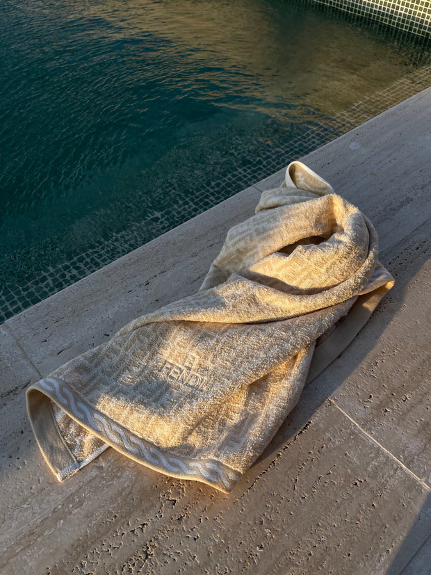 Vintage Fendi Zucca logo towel
