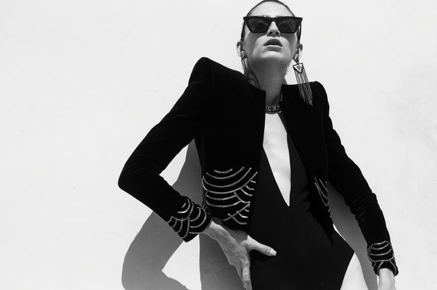 Saint Laurent velvet blazer